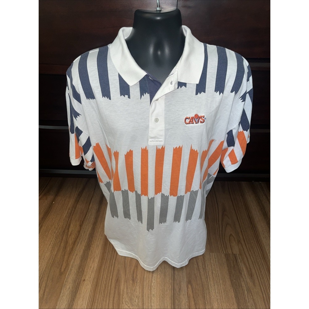 Vintage Antigua Cleveland Cavaliers NBA Polo Shirt Mens Embroidered Logo